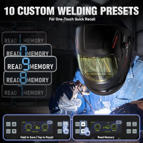 YESWELDER True Color Welding Helmet, Smart LCD Auto Shade