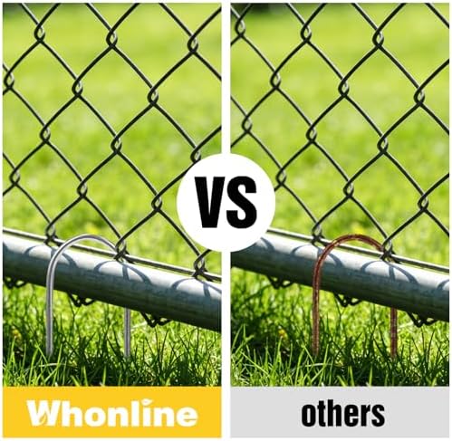 Whonline 22 Pack Landscape Staples, 6 Inch Round-top Garden Stakes