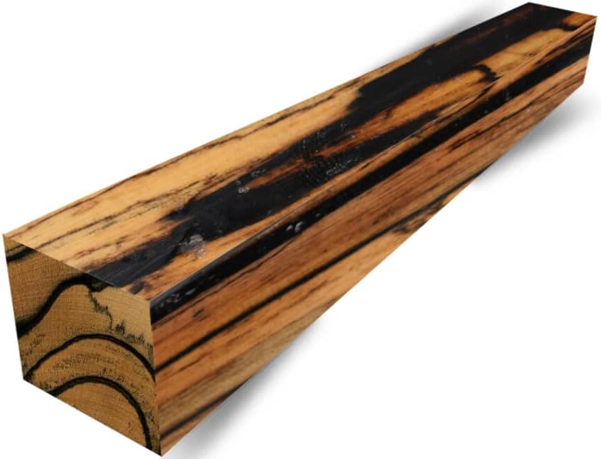 Exotic Wood Black and White Ebony Lumber Many Sizes for Hobby Craft Woodworking Projects Pale Mone Ebony Royal Ebony Woodturning Timber (1.75"x1.75"x18")
