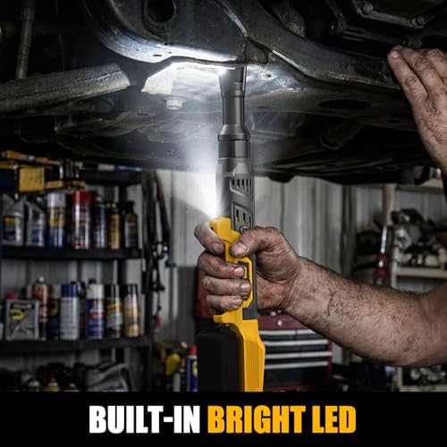3/8" Cordless Ratchet Wrench for DeWalt 20V, 75 Ft-lbs(102N.m)