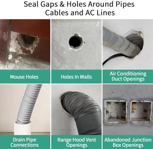 2026 Upgrade Repair Sealing Clay, Waterproof Sealant Mastic, Cement Crack Filler, Quick Mending Mud for Drain Connection, Wall Hole, Air Conditioning Hole Waterproof Seal Putty (4)