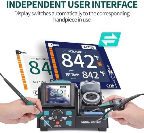 YIHUA 982D-I PRO Single-Channel 2 Tool Hot Tweezers Micro Soldering Station
