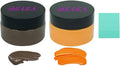 DGAGA 2 Jar of Chalk Paste,Halloween Chalk Paste Paint for Stencils,Orange Brown Fabric Ink,Self Adhesive Silk Screen Stencil Paste,Chalkboard Paste for Wood,Glass,Art Craft Permanent,Home Decor