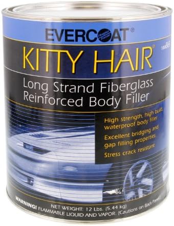 Kitty Hair Long Strand Fiberglass Reinforced Body Filler, 1 Quart