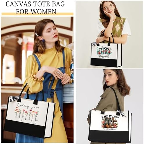 12 Pcs Gifts for Women Birthday Gift for Women Tote Bag& Make Up Bag Gifts for Womens Friendship Gift for Womens