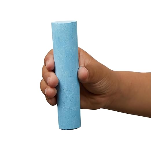 Colorations Jumbo Washable Chalk, Set of 126, Each Piece 4” x 1”, Bulk Outdoor Play Supplies, Non-Toxic, 4+, Classroom Must Haves, Party Favors