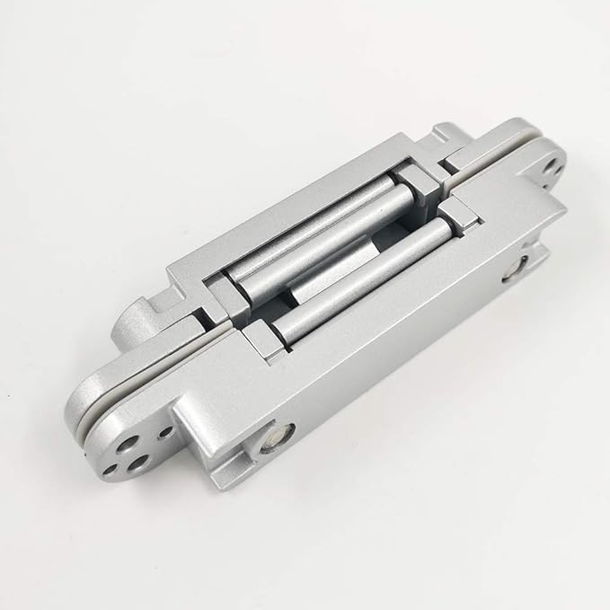 Invisible Hinge Concealed Door Hinges Heavy Duty Hidden Hinge up to 176 Pound Doors 3-D Adjustable 7 inch Silver - 1 Pair