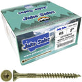 Jake Sales #8 x 2 Bronze Coated Multipurpose Wood Screw Torx/Star Drive Flat Head (Full Box - 3,500 Screw Count) Exterior Coated - ACQ Compatible Wood Screws