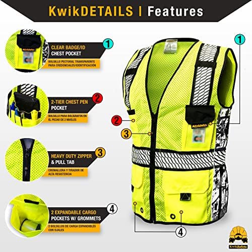 KwikSafety RoadBOSS Econ & Premium Safety Vest Class 2 ANSI OSHA