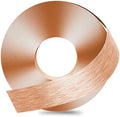 GSCIT Club Rose Gold Edge Banding, 2 Inch x 25ft Aluminum Brushed Edge Banding PVC Edge Trim for Cabinet Repair Furniture
