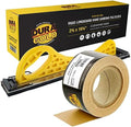Dura-Gold Pro Series Longboard Hand Sanding File Sander Block - Hook & Loop Backing and PSA Adapter Pad & 400 Grit PSA Longboard Sandpaper 12 Yard Roll, 2-3/4" Wide