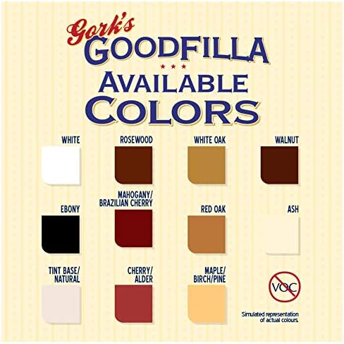 GoodFIlla Ash, 12 oz, Wood and Grain Filler Powder, Stainable, Paintable, Sandable, Versatile | Zero Waste