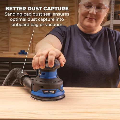 Kreg 20V Ionic Drive 5" Random Orbit Sander, KPTRS500A, 5", Bare Tool