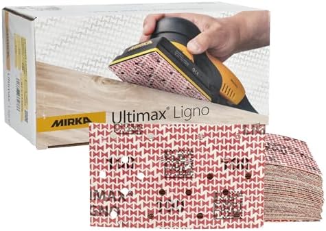 Mirka Abrasive Sheets Ultimax Ligno 3x5 Inch Grit P100 50 Pack