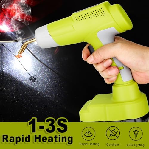 Choerinton Plastic Welder Compatible with Ryobi 18V Battery, with 600PCS Staples, Pure Copper Transformer, Rapid Heating, Plastic Welding Kit for Car Bumper, Dashboard & Repair(No Battery)