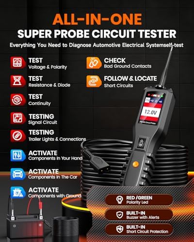 PB100 Automotive Power Circuit Probe, 12-24V Electrical Short & Open Finder