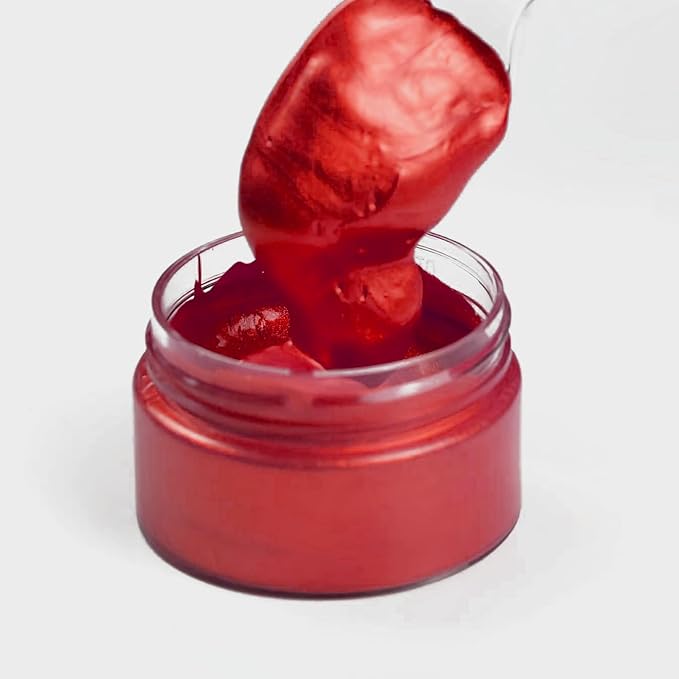 DGAGA Metallic Acrylic Paint,Metallic Red Paints,1.69 OZ/Jar,Chalk Paste Metallics,Metal Ink for Crafts Color-shifting Glass Paint,Blendable,Paints on Rocks,Wood,Canvas,Fabric,Ceramic