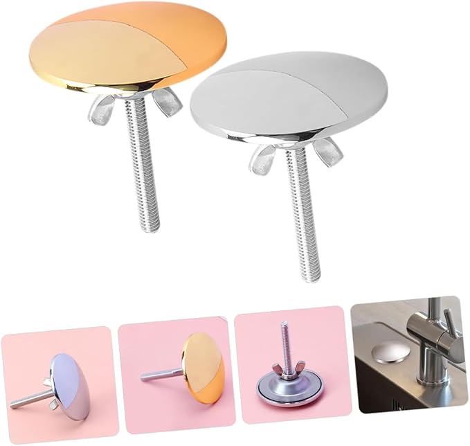 OSALADI 8pcs Sink Hole Cover for Kitchen Faucet Decorative Water Sink Caps and Bathroom Basins Easy Installation Stylish Aesthetic