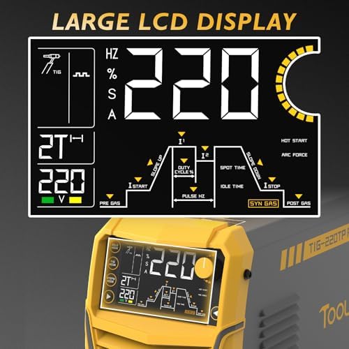 TOOLIOM 220A 7-in-1 Cold TIG Welder 110/220V Dual Voltage