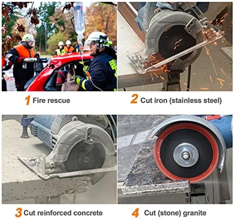 Metal Cutting Diamond Blade 5"- BRSCHNITT 125mm All-Purpose Diamond Saw Blade for Rebar Sheet Metal Angle Iron Stainless Steel Concrete.