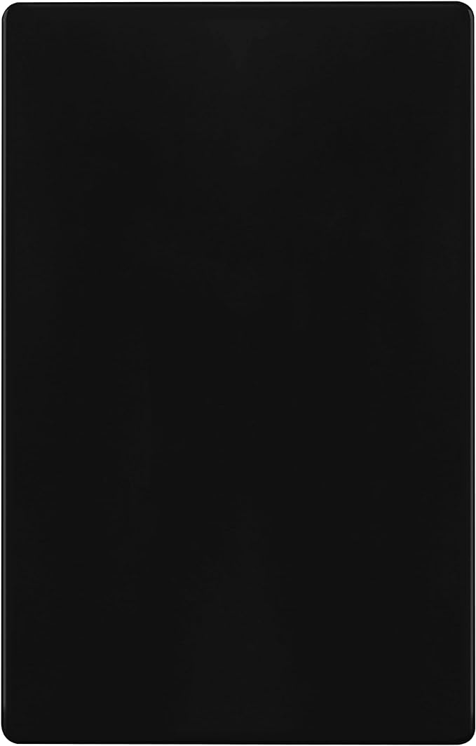 ENERLITES Screwless Blank Wall Plate, Child Safe Blank Device Outlet Cover, Standard Size, 1-Gang 4.68" x 2.93", Polycarbonate Thermoplastic, UL Listed, SI8801-BK, Glossy, Black