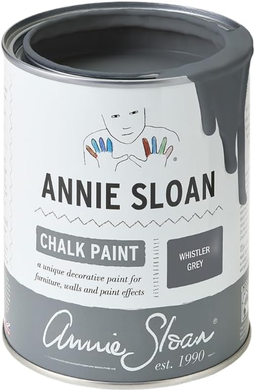 Annie Sloan Chalk Paint® (Whistler Grey, 1 Litre/33.8 Fl Oz) a unique decorative paint for furniture, cabinets and home décor with no sanding or priming