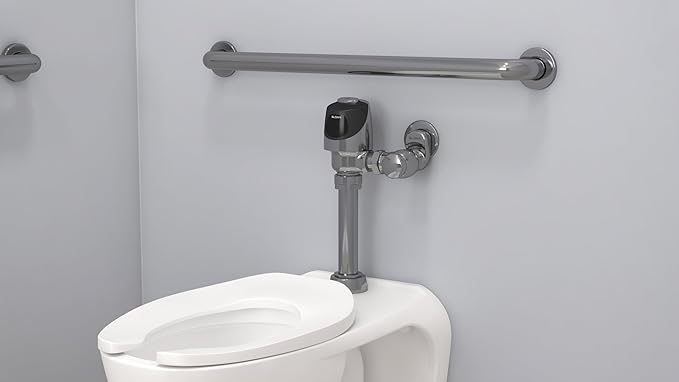 Sloan G2 Optima Plus 8180 Exposed Sensor Urinal Flushometer, 1.0 GPF Flush Valve - Single Flush, Fixture Connection Top Spud, Battery Powered Infrared Sensor, Polished Chrome Finish, 3250406