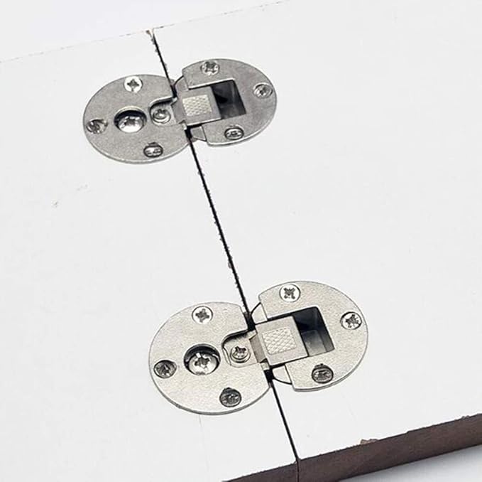 WANLIAN(2 Pieces)-90 Degree Page Turning axis Adjustable Cabinet Door Concealed Hinge Special Table Drop Down Hinge Flush Hinge