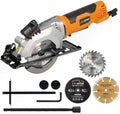 4.8A Power Circular Saw Corded,4000RPM Laser Guide 45° Max Angle