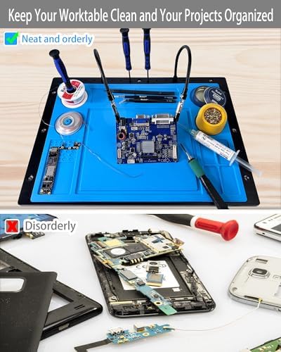 Kaisi Helping Hands Soldering Station with Soldering Mat,6 Flexible Arms