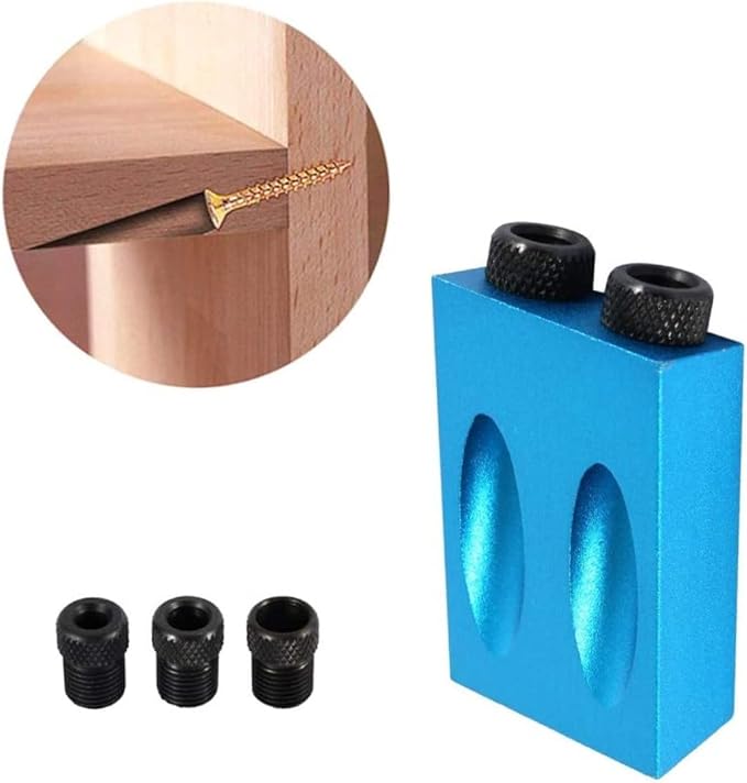Pocket Hole Screw Jig Dowel Drill Joinery Kit Carpenters Wood Woodwork Guides Joint Angle Tool Carpentry Locator Craft Pocket Hole Jig