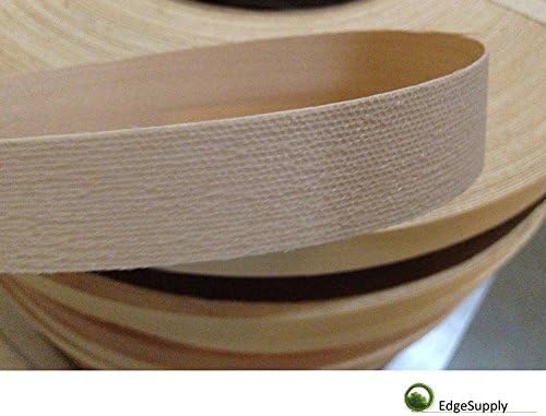 Edge Supply Maple 3/4 in x 50 ft Roll – Pre-Glued Iron On Wood Veneer Tape – Wood Veneer Edge Banding Tape with Hot Melt Adhesive, Smooth Sanded Finish Ideal for Furniture & DIY, Made in USA