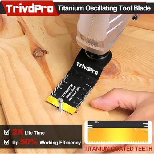 Oscillating Tool Blade Multitool Blades - TrivdPro 105pcs Multi Tool Blades
