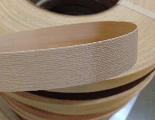 Edge Supply Cherry 7/8 in x 250 ft Roll – Pre-Glued Iron On Wood Veneer Tape – Wood Veneer Edge Banding Tape with Hot Melt Adhesive, Smooth Sanded Finish Ideal for Furniture & DIY, Made in USA