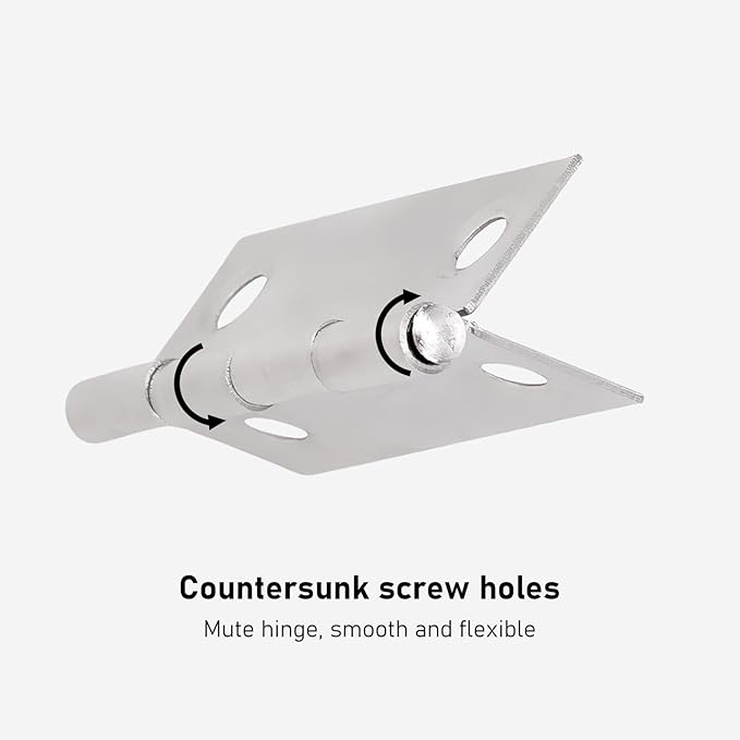 1.5 inch Stainless Steel Folding Butt Hinge Home Furniture Hardware Door Cupboard Cabinet Hinge Pack of 16