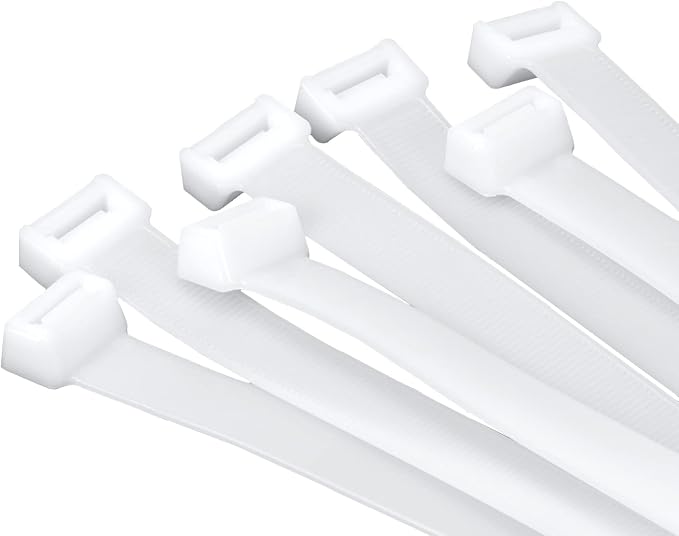 Armpow 26 inch White Zip Ties Heavy Duty 11 PCS, 440 LBS Ultra Exclusive Strong Plastic Wire Ties, Large Cable Ties Extra Long Tie Wraps, Indoor and Outdoor UV Resistant