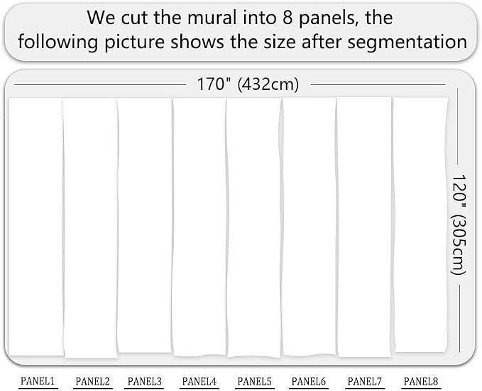 Jdayda Garden Wallpaper Seascape Sailboat | 170"x120" Not Self-Adhesive Wall Mural for Bedroom Living Room