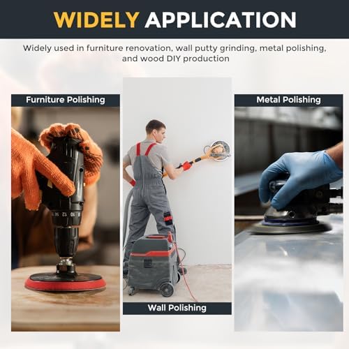 HARFINGTON 50 Pcs 3 Inch Sanding Discs 220 Grit Yellow Aluminum Oxide