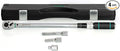 4-Piece Torque Wrench Set – 1/2" Drive Click Torque Wrench (25–250 ft-lb), 3/8" Adapter, 3" & 5" Extension Bars, ±3% Accuracy, Chrome Vanadium Steel, Includes Storage Case