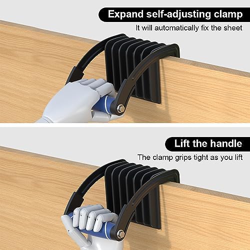 Panel and Plywood Carrier（2 Pack）, Plywood Lifting Tool and Drywall Carrying Tool, Panel Gripper for Wood Sheet Board uesd with one hand, Adjustable Clamping Thickness up to 1 inch