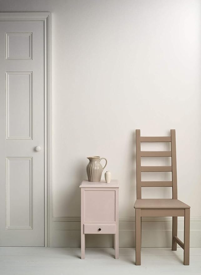 Annie Sloan Satin Paint (Pure, 25 Fl Oz /750 mL). Soft sheen for interior wood and metal. Self-leveling, all-in-one paint with no wax or lacquer required.
