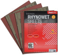 INDASA Rhynowet Red Line Wet Dry Sanding Sheets 9 x 11 Inch 120 Grit Waterproof Latex Backing Abrasive Paper for Wood Metal Automotive Surface Prep Pack of 50