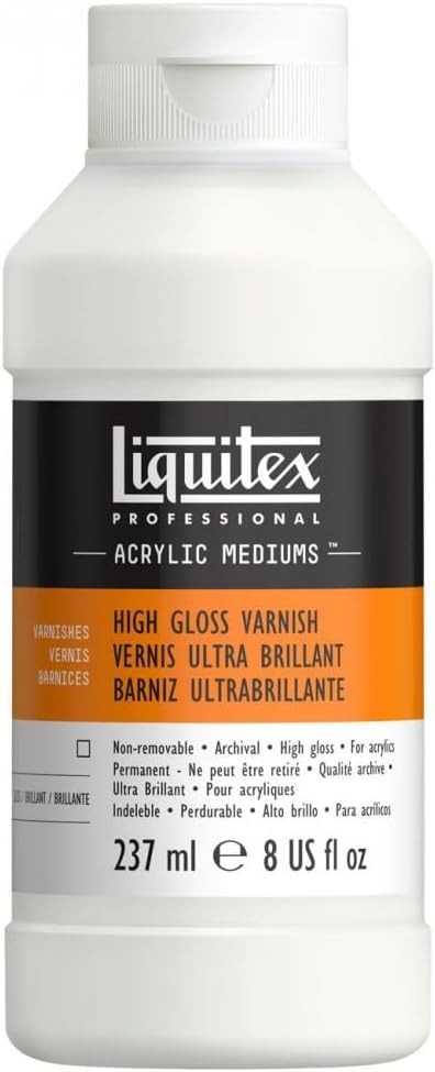 Liquitex Professional High Gloss Varnish, 237ml (8-oz)