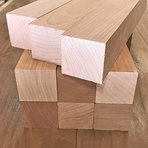 Cherry Wood Turning Blanks 6pcs - 2" x 2" x 36"