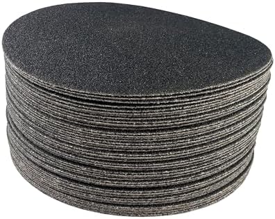 STARCKE 7 Inch Hook and Loop Discs No Hole Grit Pack 100 Grit 25 Pack