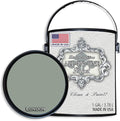 ALL-IN-ONE Paint by Heirloom Traditions, London (Muted Green), Gallon - Durable cabinet and furniture paint. Built in primer and top coat, no sanding needed. Includes our 30 featured color card.