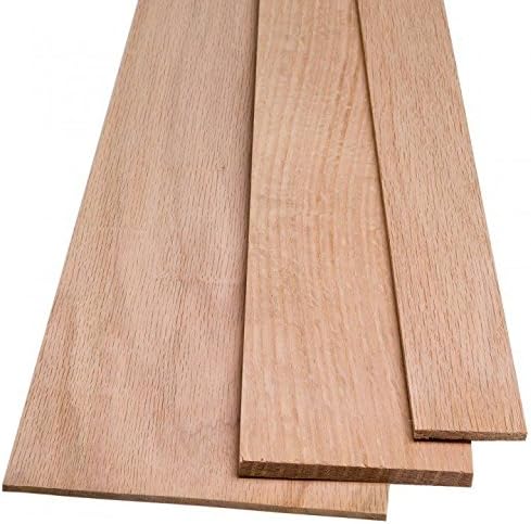 1 Red Oak Wood Board @ 1/8 inch thick x 3-4 Inches Wide (in that range) x 12 Inches Long. Kiln Dry Lumber