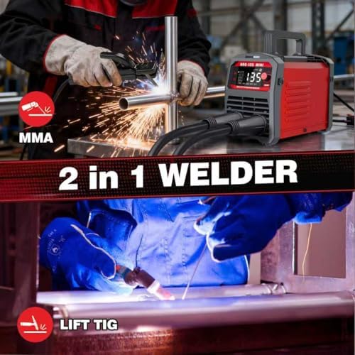 110V 2-in-1 Stick Welder & Lift TIG Portable Welding Machine
