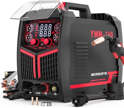 YESWELDER 160A MIG Welder, 110V/220V MIG/Flux Core/Lift TIG/Stick