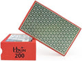 Diamond Hand Polishing Pad Diamond Sanding Block Foam Backed Diamond Sponge Sanding Pads for Wet or Dry Grinding polishing for Granite Marble Stone Tile Glass Ceramic (1, 200# Cubic)